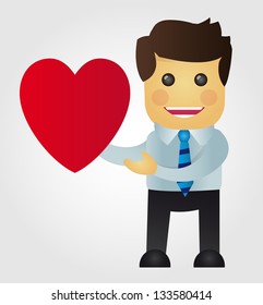 businessman in love