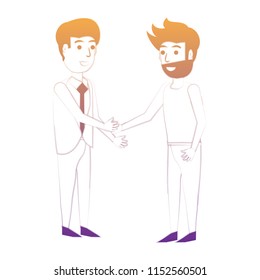 businessman and man 