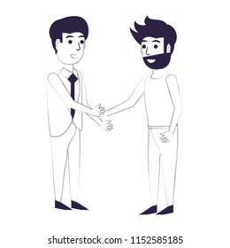 businessman and man 