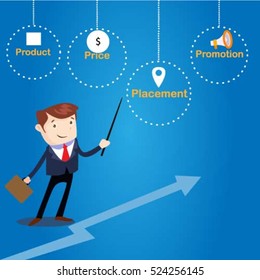 Businessman manager marketing finance vector