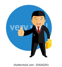 Businessman. manager vector illustration 