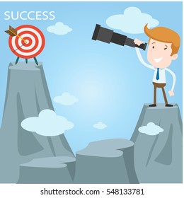 Businessman manager work marketing finance vector