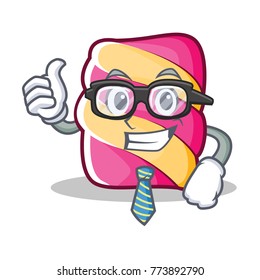 Businessman marshmallow character cartoon style