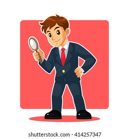 Businessman Mascot Character
Businessman vector cartoon mascot character. 