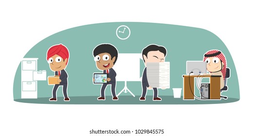 Businessman Massive Tasks