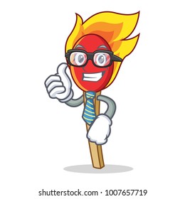 Businessman match stick character cartoon