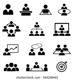 Businessman at meetings, seminars, conference and training