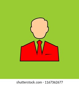 Businessman men vector icon