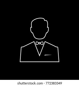 Businessman men vector icon