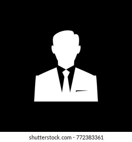 Businessman men vector icon