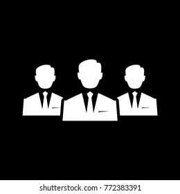 Businessman men vector icon