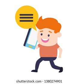 businessman mobile talking