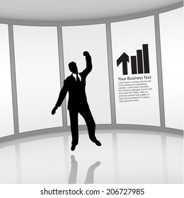 Businessman in Modern Interior