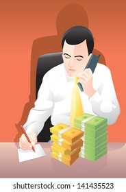 Businessman money