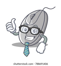 Businessman mouse character cartoon style