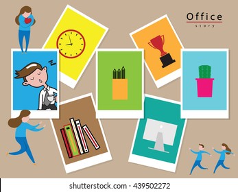 Businessman napping at work cartoon pictures