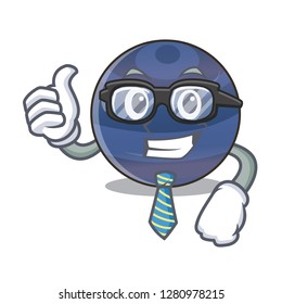 Businessman neptune planet the isolated with mascot