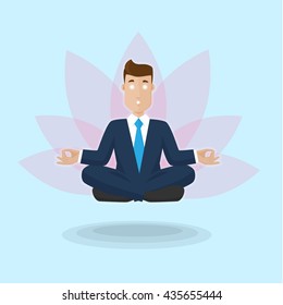 Businessman in nirvana