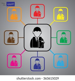 Businessman with notebook