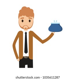 businessman and object design