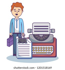 Businessman and office