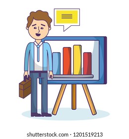 Businessman and office