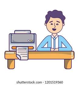 Businessman and office