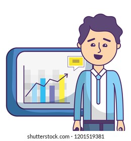 Businessman and office