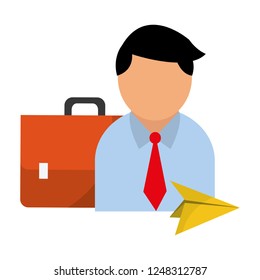 Businessman and office