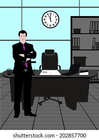 businessman in office