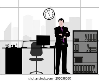 businessman in office