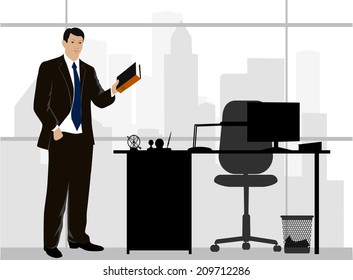 businessman in office