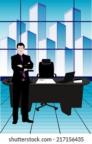businessman in office