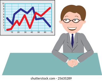 businessman in office