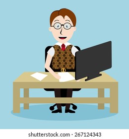 Businessman in the office