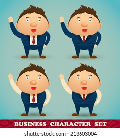 Businessman office character set