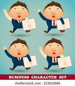 Businessman office character set