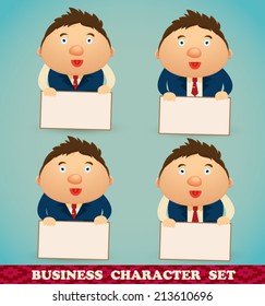 Businessman office character set