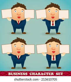 Businessman office character set