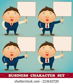 Businessman office character set
