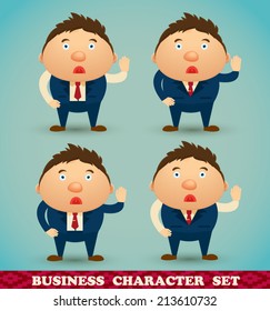 Businessman office character set