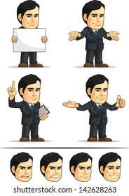 Businessman or Office Executive Customizable Mascot 8