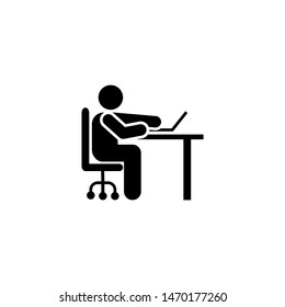 Businessman, office, work icon. Element of daily routine icon