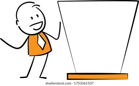 Businessman - Office worker manager and guidepost signage or signpost.
Boy hand drawn doodle line art cartoon design character - isolated vector illustration outline of woman.
