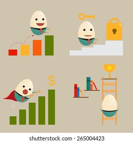 businessman on goal