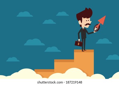 Work Responsibility Put Right Man Right Stock Vector (Royalty Free ...