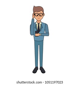 Businessman on phone