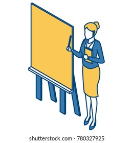 Businessman on presentation