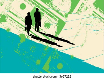 businessman on way