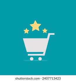 Businessman, online shopping, e-commerce, sales, ordering and shipping.Vector for graphics and web design.